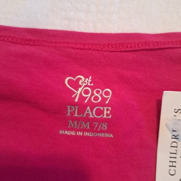 Place girls size 7/8 pink bolero sweater 3/4 sleeve tulle trim, New - Picture 4 of 6